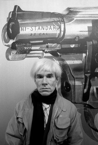 Andy Warhol retratado por Raúl Cancio